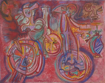 Juan Francisco Rodriguez Soriano : Bicicletas en rojo