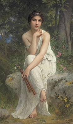 Charles Amable Lenoir : The Flute Player