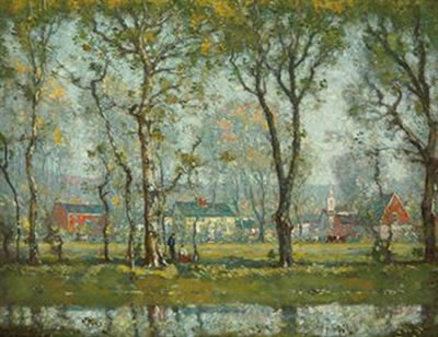 Henry Ward Ranger : New England Village