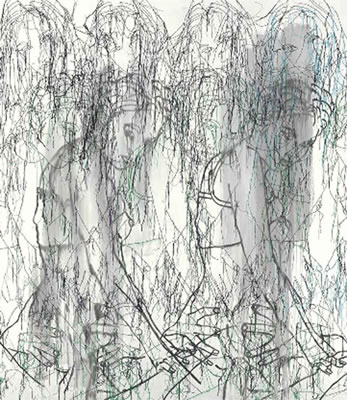 Ghada Amer : Eight Women in Black & White