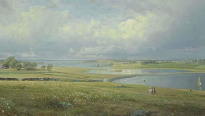 William Trost Richards : Mackerel Cove, Jamestown, Rhode Island