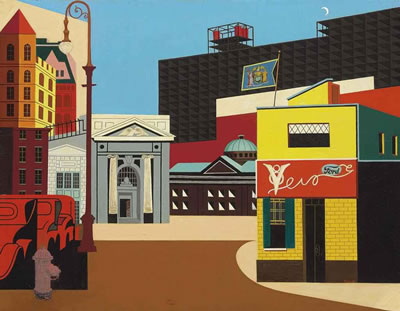 Francis Criss : Untitled (Cityscape)