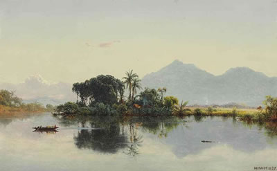 Louis Remy Mignot : River Scene, Ecuador