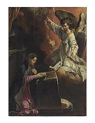 Annibale Carracci : The Annunciation