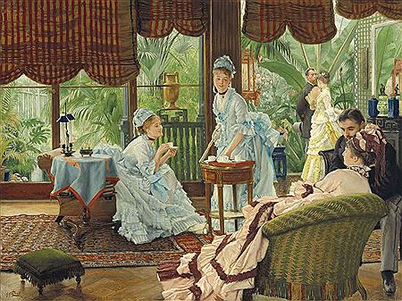 James Jacques Joseph Tissot : In the Conservatory (Rivals)