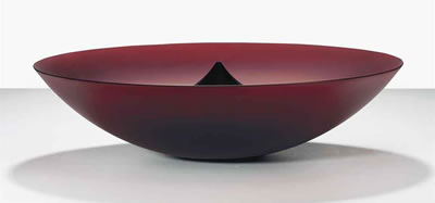 Frantisek Vizner : RED BOWL WITH POINT, 2000