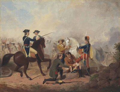 Junius Brutus Stearns : Washington and Lafayette at the Battle of Brandywine