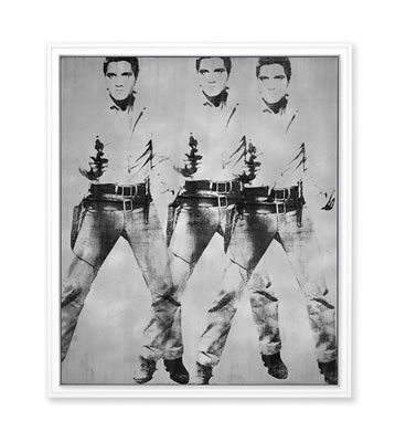 Andy Warhol : Triple Elvis [Ferus Type]