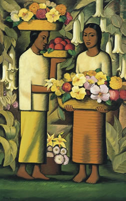 Alfredo Ramos Martinez : Mujeres con flores