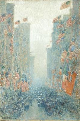 Childe Hassam : Flags, Afternoon on the Ave