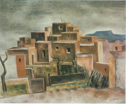 Andrew Dasburg : Pueblo Village