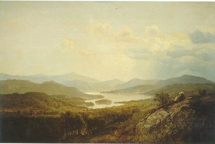 Otto Sommer : A View of Lake George