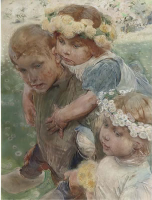 Paul Rink : Children enjoying springtime