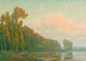 Pierre Abattucci : L'étang à la Lisière: Evening Falls