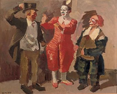 Kees Maks : Three clowns: the Fratellini brothers in the cirque Médrano, Paris