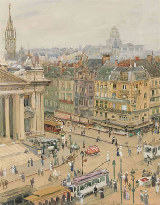 Robert Emil Stubner : Boulevard Anspach, Brussels