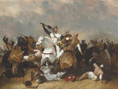 Abraham Cooper : Richard I at the Battle of Ascolan