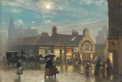 Patrick Downie : A rainy evening, Paisley