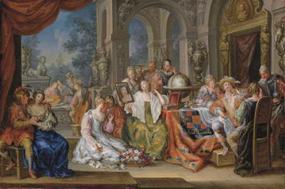 Johann Georg Platzer : Allegory of the Five Senses