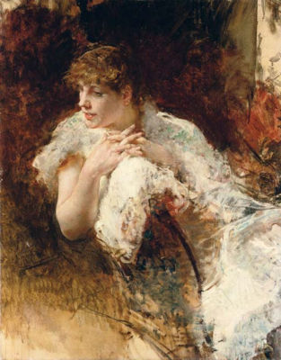 Giuseppe de Nittis : Signora Napoletana