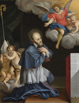 Carlo Maratti : Saint Francis de Sales at prayer