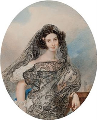 Karl Pavlovich Briullov : Portrait of Giovanina Pacini (1803-1875)