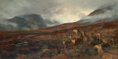 William Henry Banks Davies : The approach of Bealloch-na-ba, Applecross