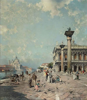 Franz Richard Unterberger : Piazza San Marco, Venice