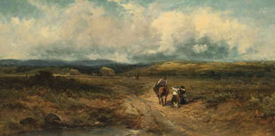 David Cox the Elder : Going to the hayfield