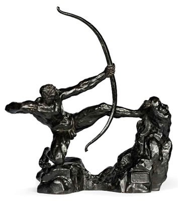 Emile-Antoine Bourdelle : Héraklès archer, huitième étude dite modèle intermédiaire définitif