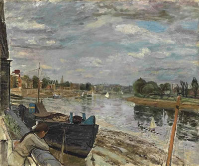 Carel Victor Marlais Weight : The Thames at Hammersmith