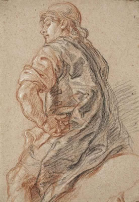 Charles de La Fosse : A mounted soldier, seen from behind