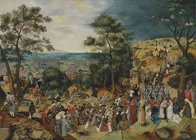 Pieter Brueghel The Younger : The Road to Calvary