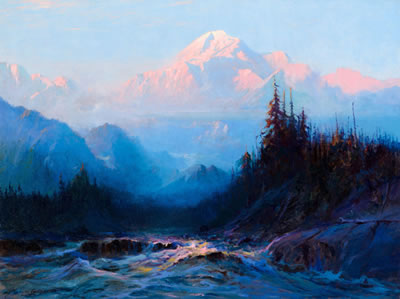 Sydney Mortimer Laurence : Mt. McKinley Above the Tokosheetna (1925)