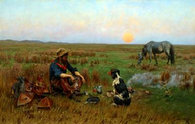 Richard Lorenz : Sunset on the Prairie