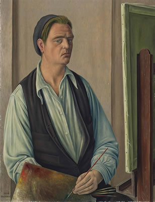 Aime Victor Barraud : Autoportrait au béret, 1934