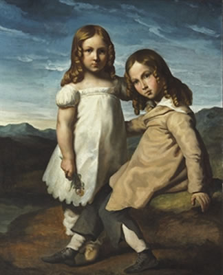 Theodore Gericault : Portrait d'Alfred et Elisabeth Dedreux