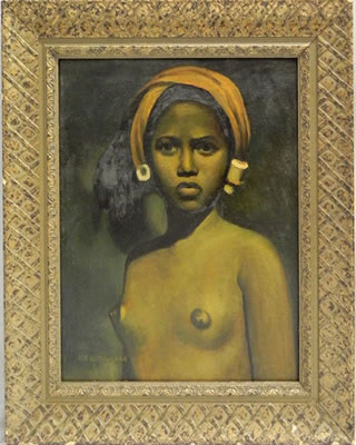 Harold Quistgaard : 'Nude Woman of Color'