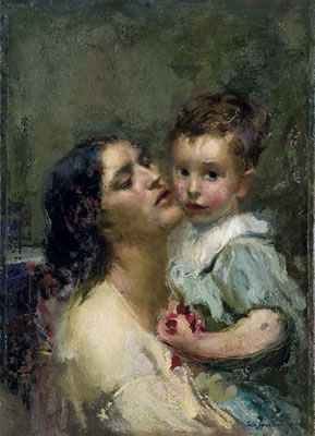 Pietro Gaudenzi : Motherhood, 1915