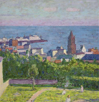 Edward Le Bas : Brighton from Clifton Terrace