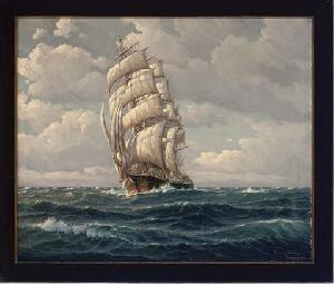 Martin Franz Glusing : Under full sail