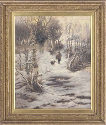 Sidney Pike : A winter's day in the woods