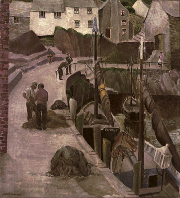 Billie Waters : Fishing Nets at Harbour, Cornwall