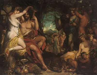 William Etty : A bacchanalian revel