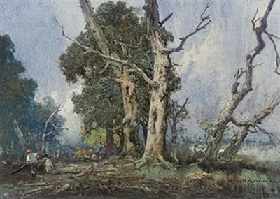 Oswald Garside : TIMBER FELLING