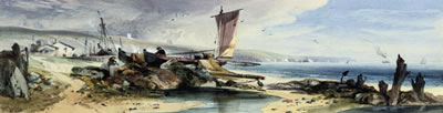 Richard Principal Leitch : Fishing boats on the south coast