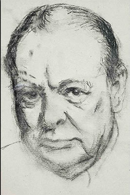 Robert Sargent Austin : Portrait of Sir Winston Churchill