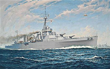 William John Patton McDowell : The Argentinian training cruiser La Argentina at sea