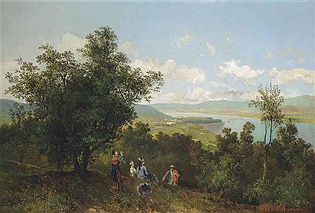 Theodor Freiherr von Ehrmanns : A view of the Danube