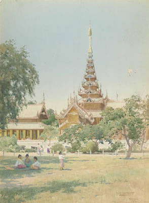 Robert George Talbot Kelly : 'The Centre of the Universe' - Mandalay